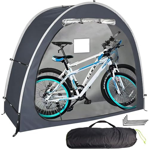 Tenda per bici da esterni, impermeabile, resistente, per 2 biciclette, biciclette, ATV, garage, viaggi