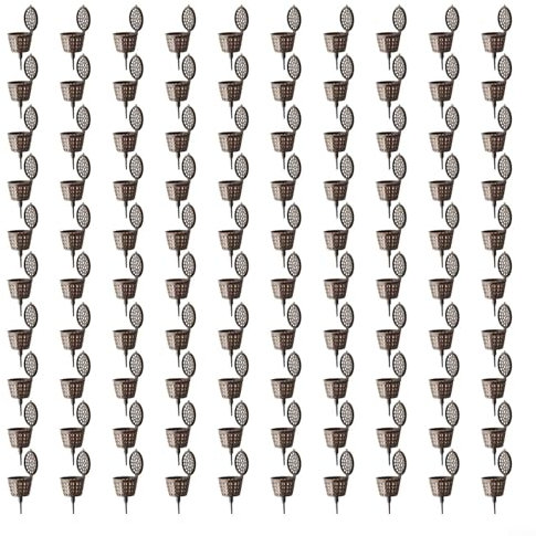 Lot de 100 engrais organiques pour bonsaï et orchidées, protège facilement l'engrais (taille L)