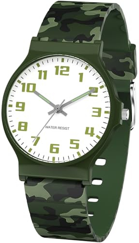 SOCICO Kids Analog Watch Boys Girls Watch, 30M Waterproof Sports Watches for Teen for Ages 8-16, Easy to Read Children's Watch Kids Great Birthday Gifts Christmas Day