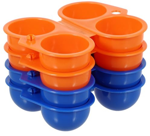 CLISPEED Contenitore Portauova Portatile in Plastica da 4 Pezzi Scatola per Uova da Campeggio Protezione Anti-Rottura Custodia per Uova da Escursionismo per Picnic e Viaggi All’Aperto