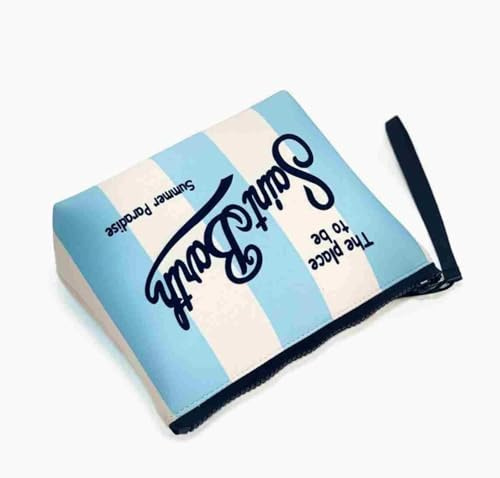 Generico Borsa per il trucco in neoprene stampato alla moda, design di nicchia, organizer per rossetto, borsa da toilette portatile da viaggio