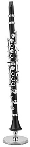 OEBUAFI Modello Mini Clarinetto da 16 Cm, Ornamento per Strumenti Musicali Figurine da Collezione Accessori per Case delle Bambole Modello Decorazione per la Casa Display Ornamento