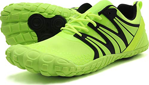 Oranginer Men's Barefoot Shoes Big Toe Box Minimalist Running Shoes for Tennis Run Walk Athletic Green Size 10