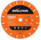 Evolution Hoja de diamante multiusos de 255 mm de Evolution con borde segmentado y orificio de 22,2 mm: hoja de diamante multiusos para cortar metal