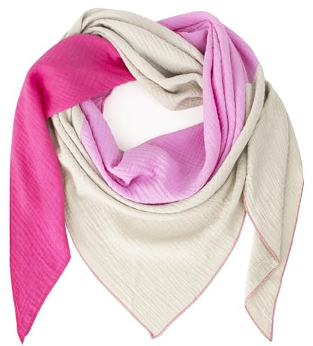 Glamexx24 XXL halsduk – tyg i många färger unisex triangulär form 118 x 118 x 210, Rosa-beige-ljusrosa, One size