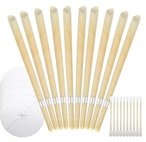 25 PCS Ear Candles for Wax Removal,Ear Candles Wax Removal Ear Cleaning Candles Earwax Remover Tool with Cotton Swab for Ear Cleaning,Earwax Removal Candling for Ear Cleaning