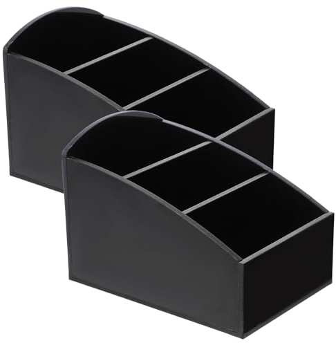 ABOOFAN Scatola Porta Bustine Di Zucchero E Tè in Acrilico Organizer Per Cialde Di Caffè Bustine Di Tè E Zucchero Perfetta Per Cucina Ufficio E Hotel, Nero