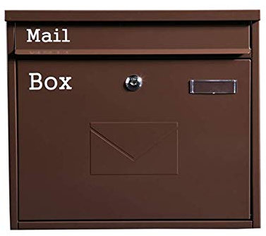 Wall Mounted Post Box Wall-mount Letterboxes Wall Mounted Locking Drop Box Mailbox-Inter Office Mailbox-Premium Galvanized Sheet Letter Post Box, Ideal for Residential Deliveries, Schools, Office, Hom