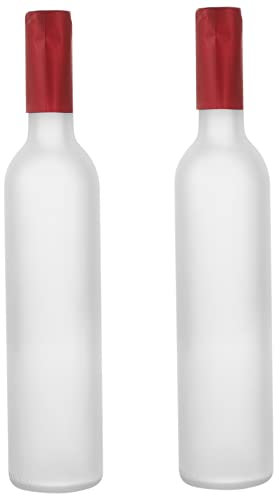 MAGICLULU 2piezas Botellas De Vidrio para Vino Botella Vacía para Decoración Manualidades y Uso Multifuncional Hogar