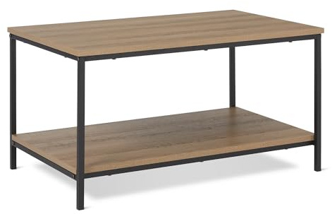 Amazon Basics Couchtisch Rechteckig Eiche, 50,5cm x 80cm x 42cm