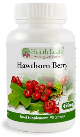Hawthorn Berry 450mg x 90 Capsules (100% Additive Free Supplements)