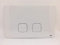 PLACCA PLAIN DUAL BIANCA PER CASSETTA AD INCASSO OLI 070826