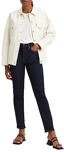 Levi's 724 High Rise Straight, Jeans Donna, Blu (Blue Wave Rinse), 27W / 30L