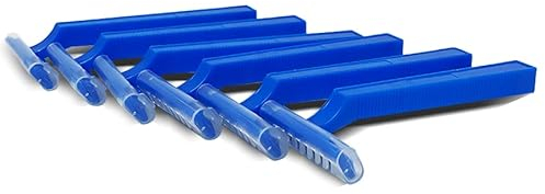 100 Stück Einmalrasierer 1 Klinge - Rasierer für Medizinische, Tattoo- und Alltagsanwendungen - Einwegrasierer in Blau