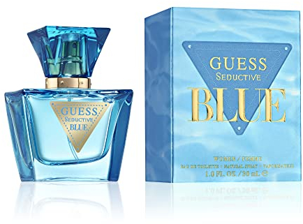 GUESS Seductive Blue, Eau de Toilette pour Femme, Parfum Floral et Fruitée, Senteur Fraîche et Addictive, Longue Durée, 30 ml