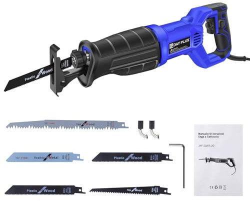 Sega a Gattuccio 900W con Cinque Lame, Velocità 2800 Sega Circolare Può Cambiare Rapidamente La Lama, Mandrino Autoserrante, Sega Per Uso Generale Super Motore Può Tagliare Oro Rotto Legno, Plastica