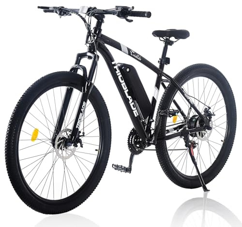 LSBIKE 27.5In Electric Bikes for Adults E-bikes for Men with 21 Speeds, Electric Bicycle w/ 36 10.4AH Li-Ion Battery, 250W Electric Mountain Bike w/ 3 Riding Modes Dual Disk Brake (New Black)