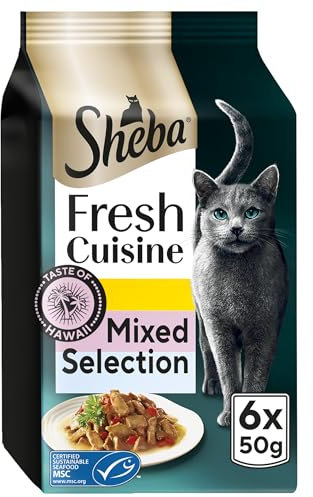 SHEBA Fresh Cuisine Taste of Hawaii Cat Pouches 8x6x50g