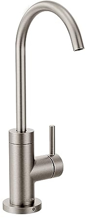 Moen Spot Resistant Stainless Sip Modern Cold Water Kitchen Beverage Faucet with Optional Filtration System, S5530SRS