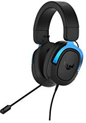 ASUS TUF Gaming H3 Headset (kabelgebunden, virtueller 7.1-Surround-Sound, geeignet für für PC, PS4, Xbox One und Nintendo Switch) schwarz / blau