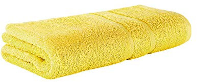 Premium Frottee Duschtuch 70x140 cm in gelb von StickandShine in 500g/m² aus 100% Baumwolle
