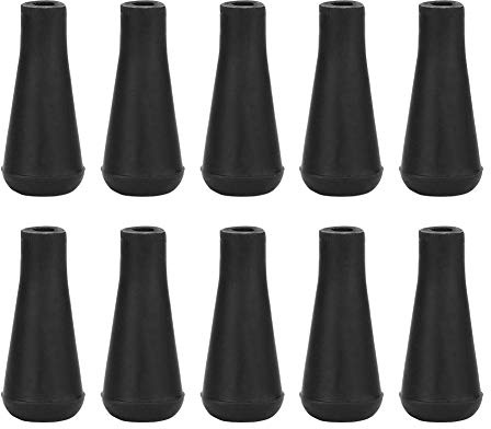 LetCart Broadhead de Remplacement de Pointe de flèche-tir à l'arc en Caoutchouc Souple pour la Pratique du tir Sportif 10PCS(8mm-Noir)