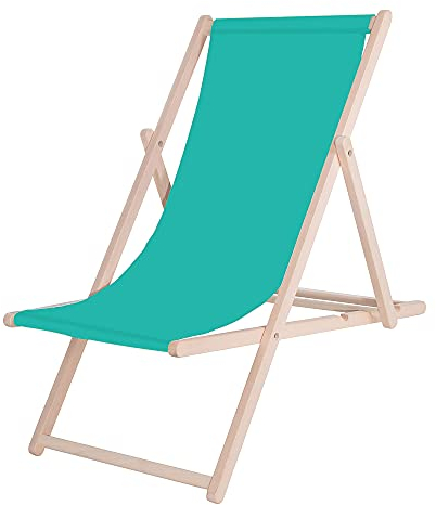 SPRINGOS Sonnenliege klappbar Gartenliege wetterfest Massivholz Stabiler Liegestuhl klappbar mit 3-Fach Verstellbarer Rückenlehne für Garten Balkon wetterfeste Liege