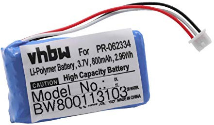 vhbw batteria sostituisce GoPro PR-062334 per videocamera camcorder (800mAh, 3,8V, Li-Poly)