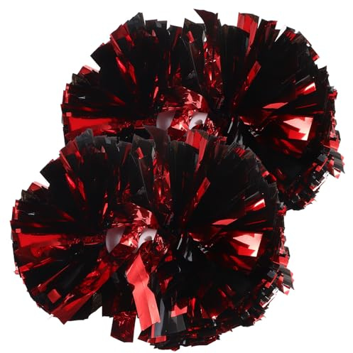 SHINEOFI 2pcs Pompons de Cheerleading en Pet pour Chorégraphie et Compétition, Accessoire Réutilisable Stimulation Visuelle et Tactile, pour Danse et Animation