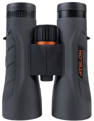 Athlon Optics 10x50 Midas G2 UHD Black Binoculars with Eye Relief for Adults and Kids, High-Powered Binoculars for Hunting, Birdwatching, and More