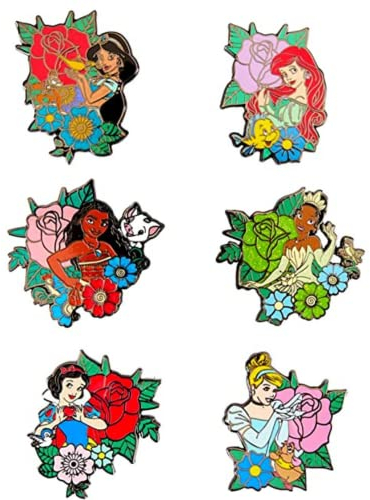 Loungefly - Disney - Princess - Blind Enamel Pin Purchase - Disney Princesses Spille Smaltate - Spilla da Collezione Carina - per gli Zaini & Borse - Idea Regalo - Merchandising Ufficiale