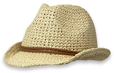 Albsales Strohhut Sonnenhut Sommerhut Cowboyhut Westernhut Freizeithut Strandhut (DE/NL/SE/PL, Numerisch, 55, 57, Natural/Brown)