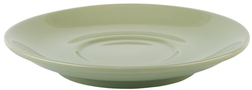 APS 16016 Cappuccinountertasse in grün Ø 15,5cm, H: 2,5 cm, Porzellan