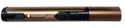 Tenderflame Pen Torch Lighter, Gasanzünder, ungiftig, Nicht brennbar, umweltfreundlich, ohne Gefahr für die Flamme, Bronze, 15,5 cm