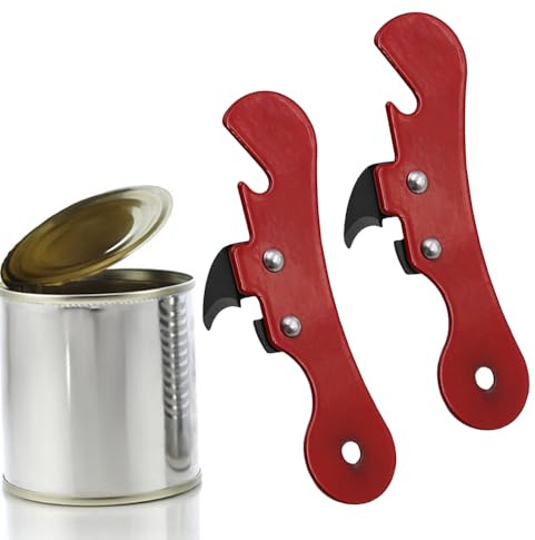 2 Pcs Multi Function Manual Tin Can Bottle Opener Kitchen Tool