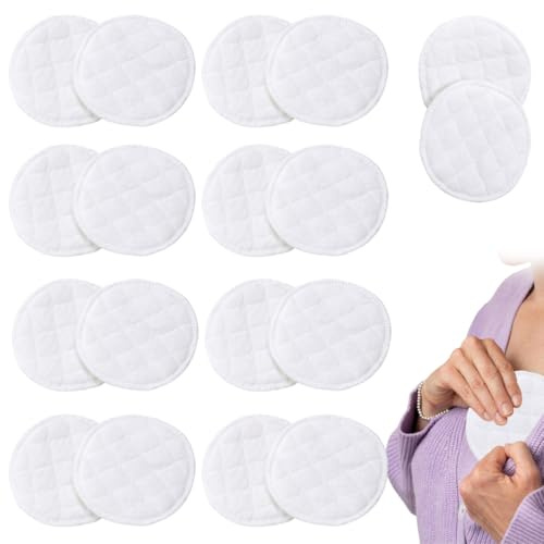 GXGM 18 Stück Waschbare Stilleinlagen, Stilleinlagen Waschbar, Nursing Pads, Ultrasaugfähig, Superweiche Innenseite aus Baumwolle, Wiederverwendbar & Umweltfreundlich