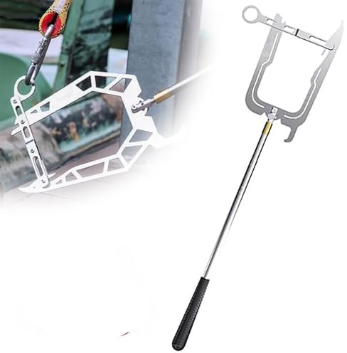 Gancio per pontile automatico telescopico, gancio per pontile in acciaio inox, strumento di parcheggio per navi, strumento di parcheggio per navi, gancio telescopico multifunzione a U