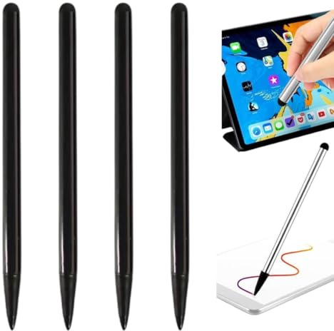 CULEO Stylus Pens for Touch Screens,4Pack black Universal Capacitive Touch Screen Pens for iPad,Tablets,Smartphones,All Universal Touch Screen Devices