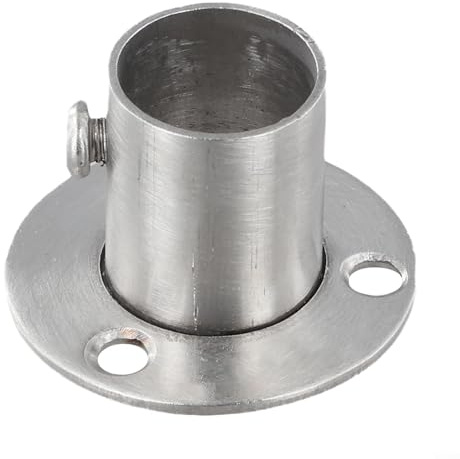 Ancrage mural à bride en acier inoxydable pour fixer des tubes ronds avec vis de verrouillage, poli pour montage mural (19 mm)