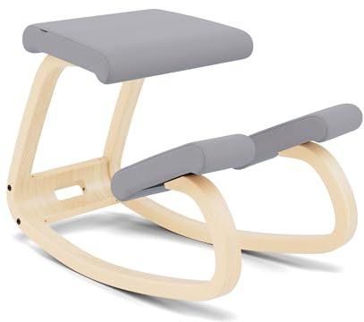 Varier Variable Ergonomisk gungstol, kontorsstol | Ergonomisk rygglös ställningsstol med gungrörelse för aktivt sittande; vadderat säte upp till 110 kg
