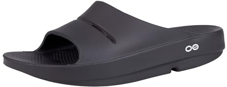 OOFOS OOahh Recovery Slide, Black - Women’s Size 12, Men’s Size 10
