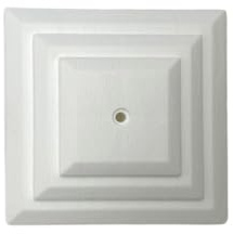 Linic Plastics Pack of 10 Plastic Fence Post Caps in White to fit a 3 Square Fence Post, Rot Proof. (GT0044). UK Made. Free UK Postage