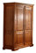 MASSIVMOEBEL24.DE Oxford Kleiderschrank Akazie 140x65x200, Farbe:Hellbraun lackiert, Größe:140x65x200 cm (BxTxH)