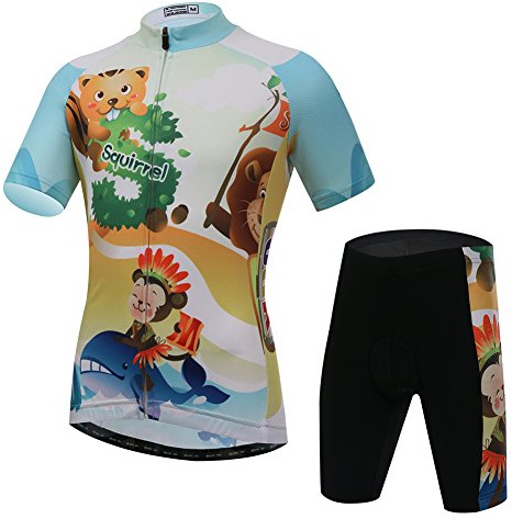 FREE FISHER MAILLOT TRAJE DE CICLISMO CONJUNTO DE JERSEY Y PANTALONES CORTOS PARA NIÑO/NIÑA