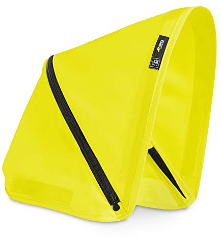 hauck Grande Capote Pare Soleil pour Poussette Citadine Swift X / Protection Solaire UPF 50 + / Fenêtre de Ventilation / Facile à Installer / Nombreux Designs Disponibles / Jaune Neon