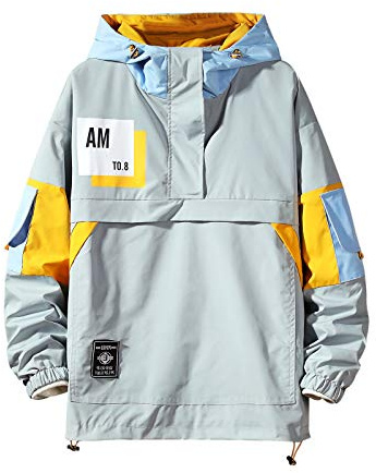 GURUNVANI Sudadera Casual de Manga Larga con Capucha, Blanco, Large