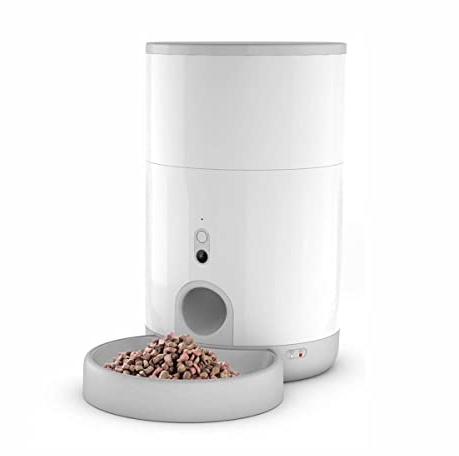 Nutri Vision - Mini HD - Distribuidor automático con App/WiFi, croquetas de Perro y Gato con cámara HD dispensador de Cuenco para Comer
