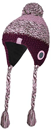 Trollkids Girls Borgund Bobble Cap 54, Plum
