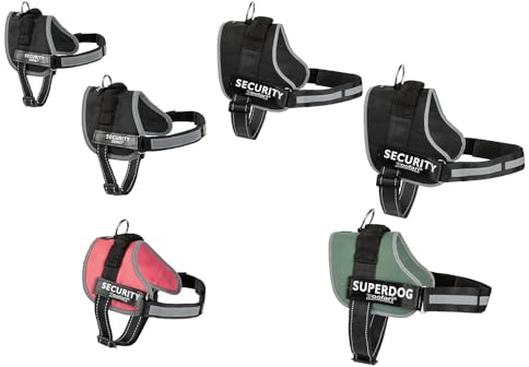 Zoofari Hundegeschirr Verstellbarer Brust und Bauchgurt Hundeweste Refkektierend (L, Schwarz) (Black - L)