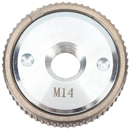 M14 Thread Angle Grinder Clamping Nut, Quick Release Locking System, Alloy Steel Fixing Plate for Diamond Wheel, Sanding Discs, Grinding Wheel, Silver, 50mm Diameter